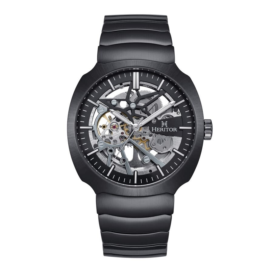 Heritor Magnus Automatic Black Dial Men's Watch HERHS4102