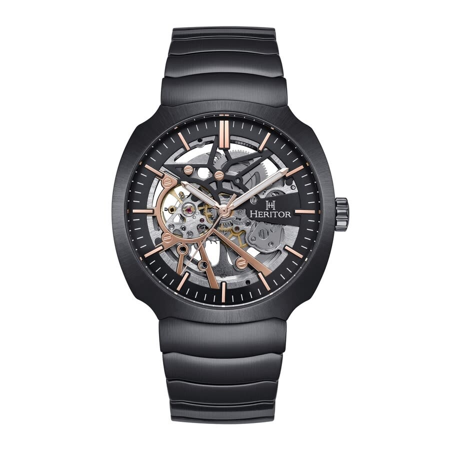 Heritor Magnus Automatic Black Dial Men's Watch HERHS4103