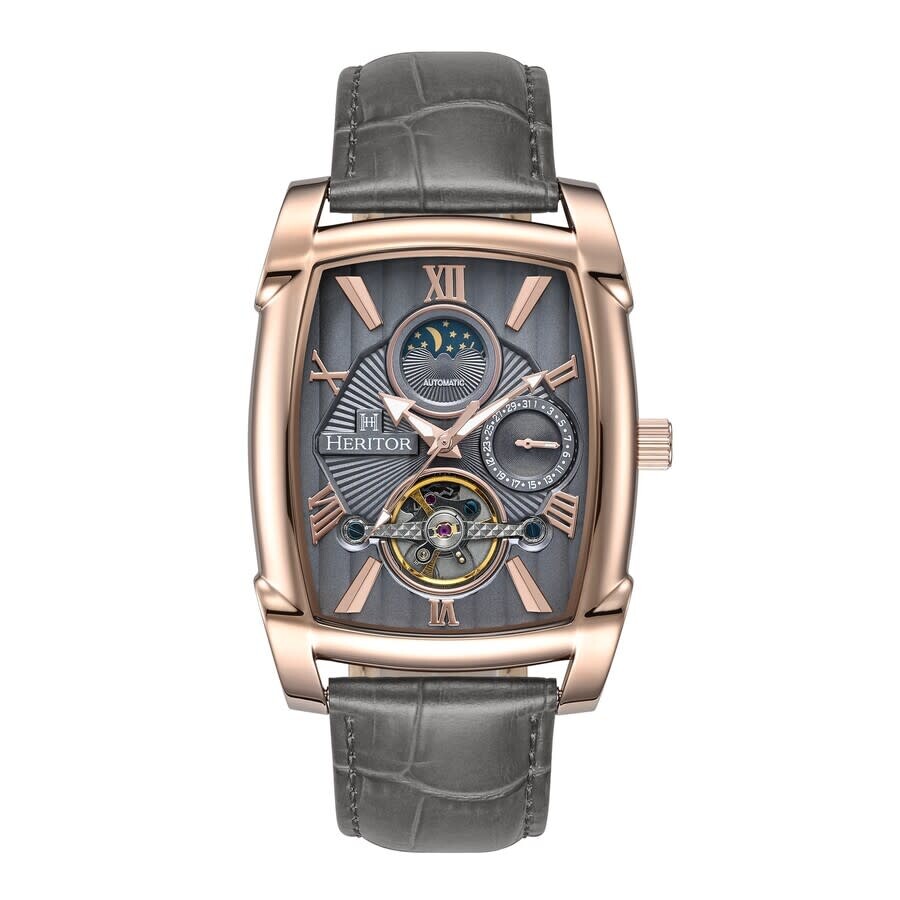 Heritor Valentin Automatic Grey Dial Men's Watch HERHS4406