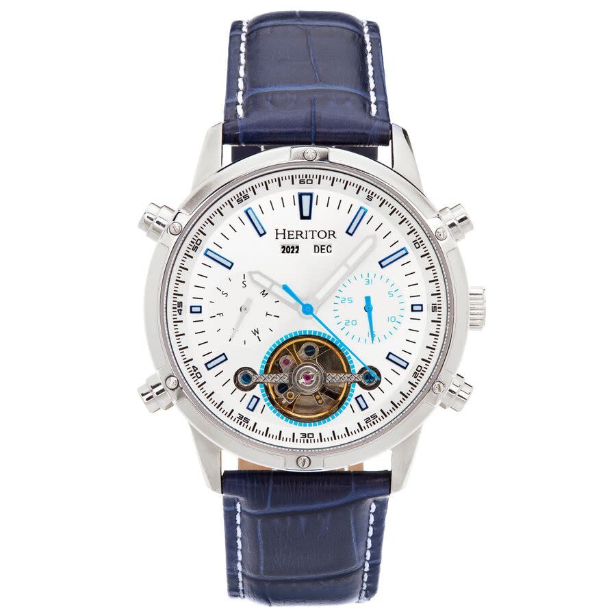 Heritor Wilhelm Silver-tone Dial Men's Watch HERHS2104