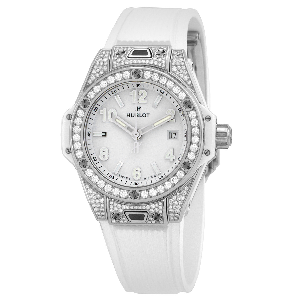 Hublot Big Bang Automatic Diamond White Dial Ladies Watch 485.SE.2010.RW.1604