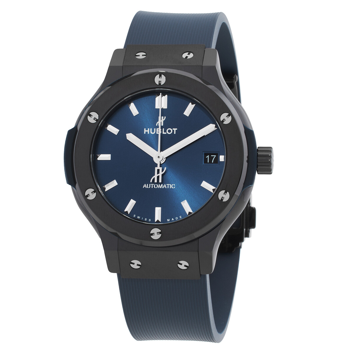 Hublot Classic Fusion Satin-finished Blue Sunray Dial Automatic Men's Watch 565.CM.7170.RX