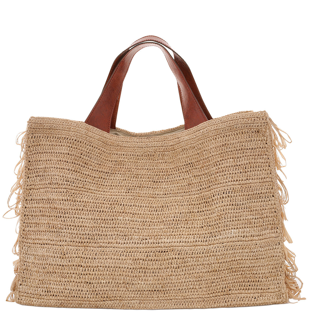 Ibeliv Vanilla Raffia Tote Bag VANILLA TEA 3760368820807 Handbags ibeliv-vanilla-raffia-tote-bag-vanilla-tea-3760368820807-handbags