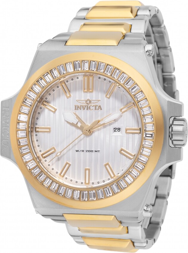 Invicta Akula Quartz Crystal Silver Dial Men's Watch 49134