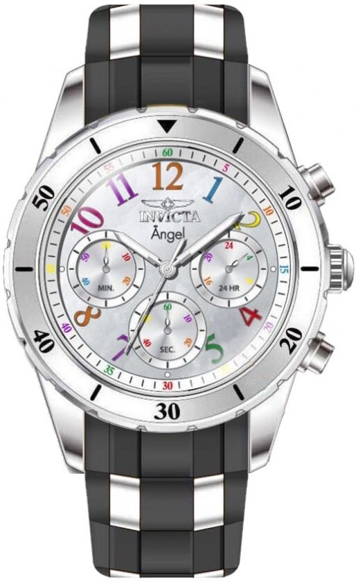 Invicta Angel Chronograph GMT Quartz White Dial Ladies Watch 49802