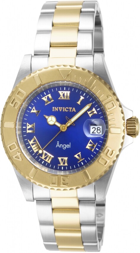 Invicta Angel Quartz Blue Dial Two-tone Ladies Watch 14363