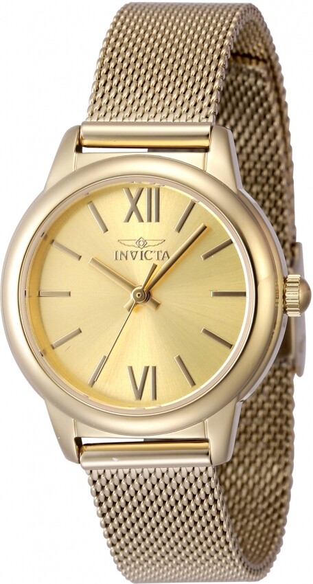 Invicta Angel Quartz Gold Dial Ladies Watch 48250