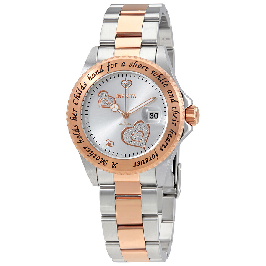 Invicta Angel Silver Crystal-set Dial Ladies Watch 14731