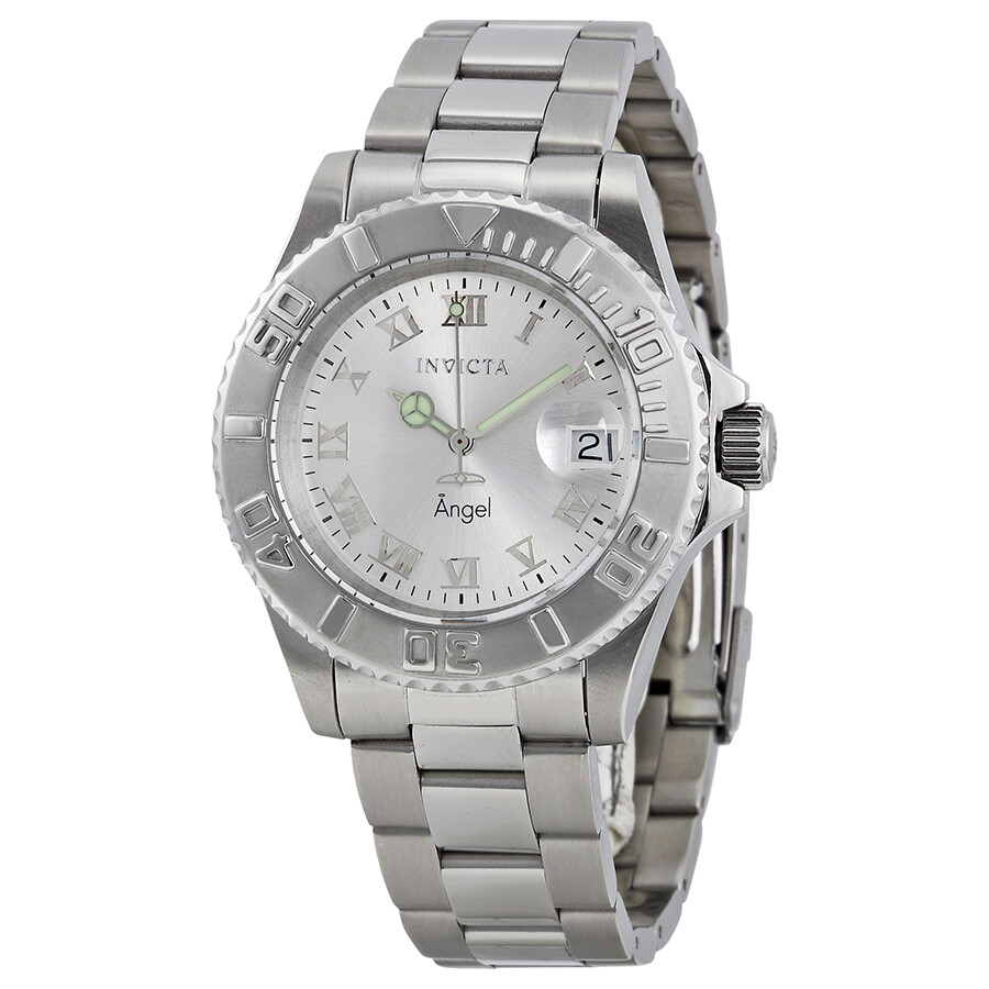 Invicta Angel Silver-tone Dial Stainless Steel Ladies Watch 14320
