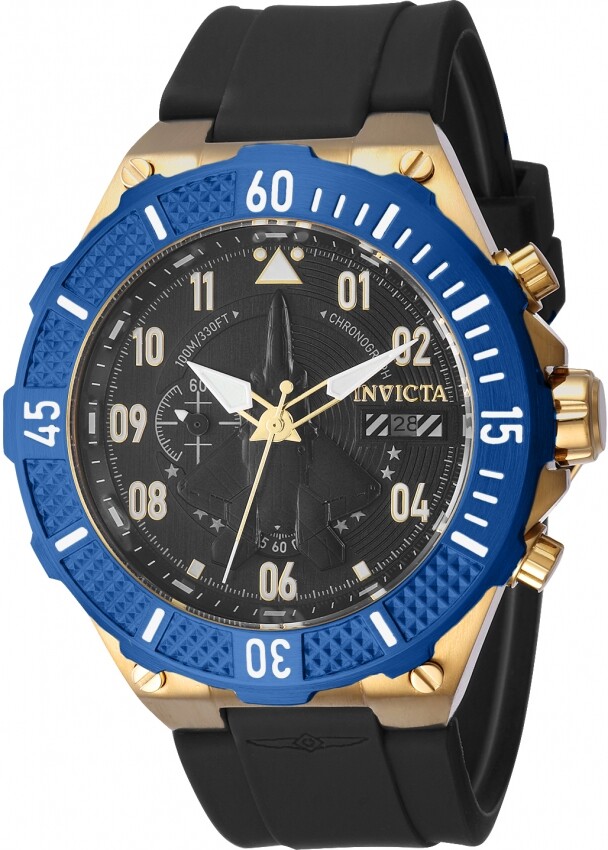 Invicta Aviator Chronograph Quartz Black Dial Men's Watch 39892