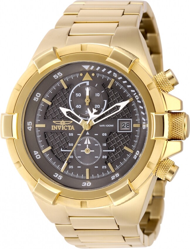 Invicta Aviator Chronograph Quartz Charcoal Dial Men's Watch 49254