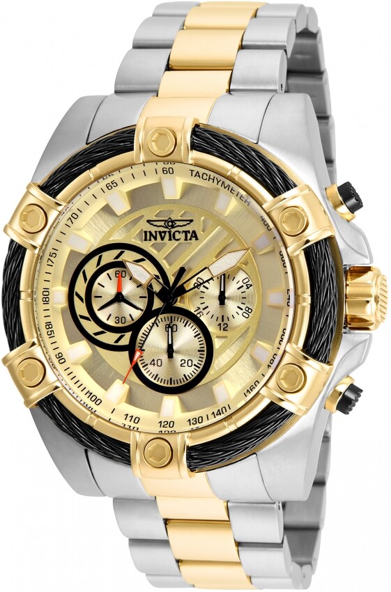 Invicta Bolt Chronograph Gold Dial Men's Watch 25518