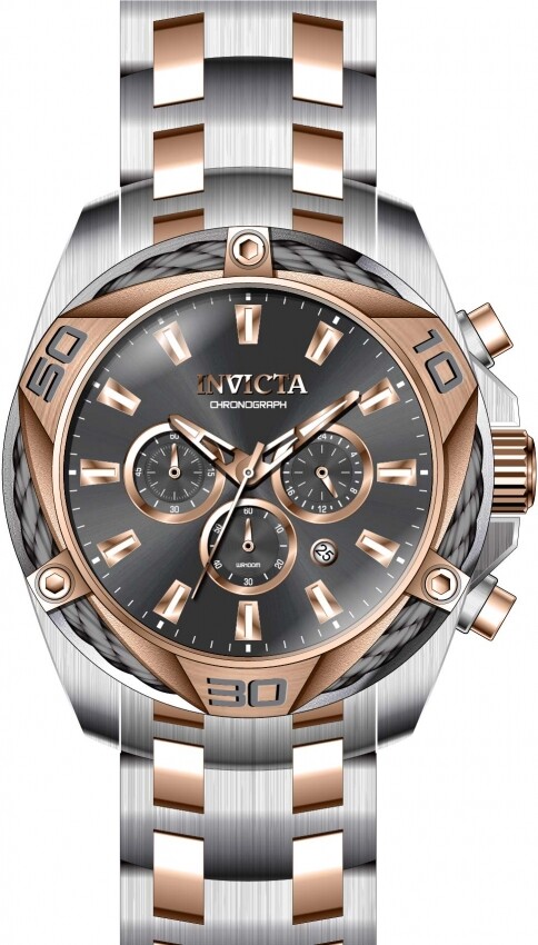 Invicta Bolt Chronograph Quartz Grey Dial Men's Watch 34135