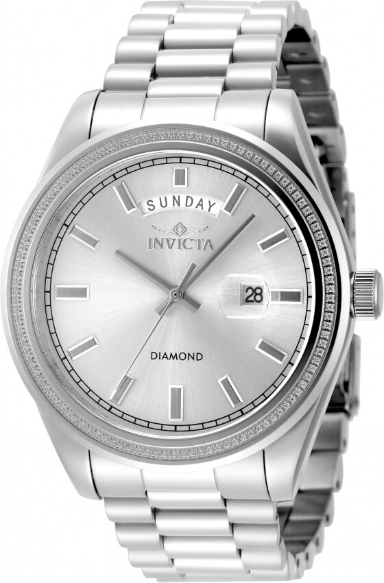 Invicta Elite Diamond Quartz Silver Dial Men's Watch 48759