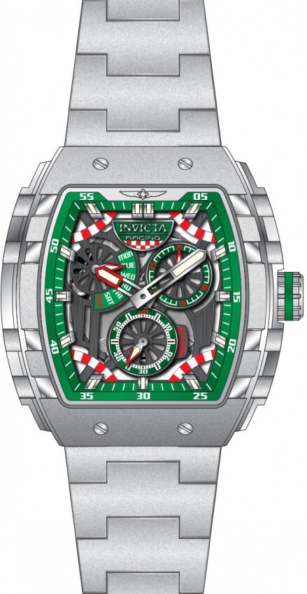 Invicta Invicta Racing Gunmetal and Green and Grey Dial Men's Watch 49219