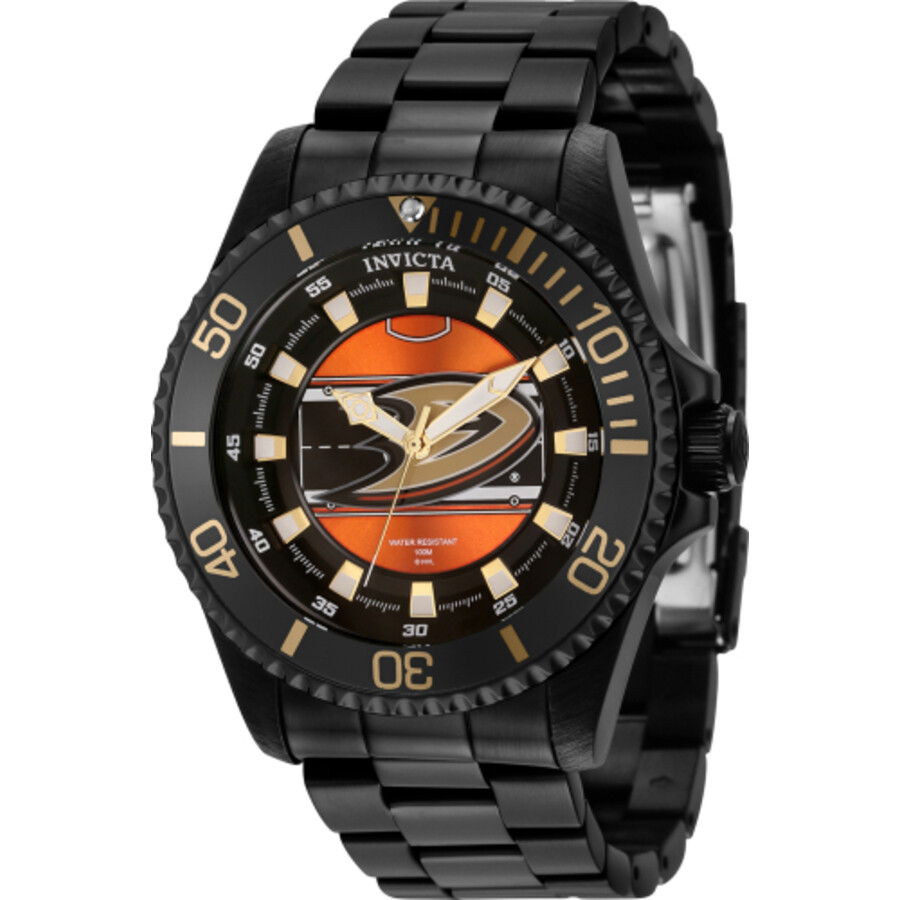 Invicta NHL Anaheim Ducks Quartz Black Dial Men's Watch 42257
