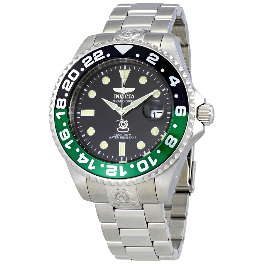 Invicta Pro Diver Automatic Black Dial Sprite Bezel Men's Watch 21866