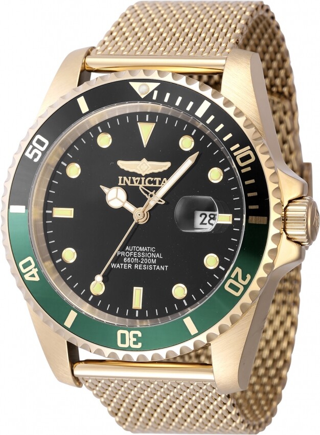 Invicta Pro Diver Automatic Black Dial Sprite Bezel Men's Watch 47967