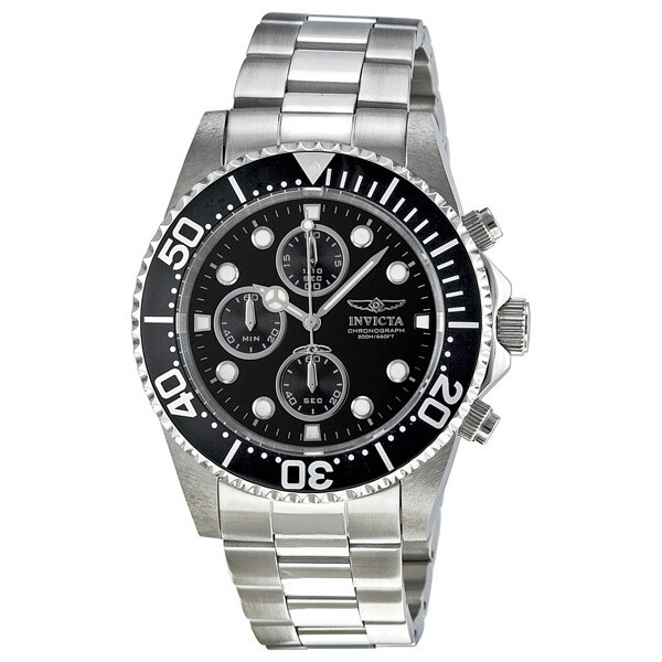 Invicta Pro Diver Chronograph Black Dial Men's Watch 1768