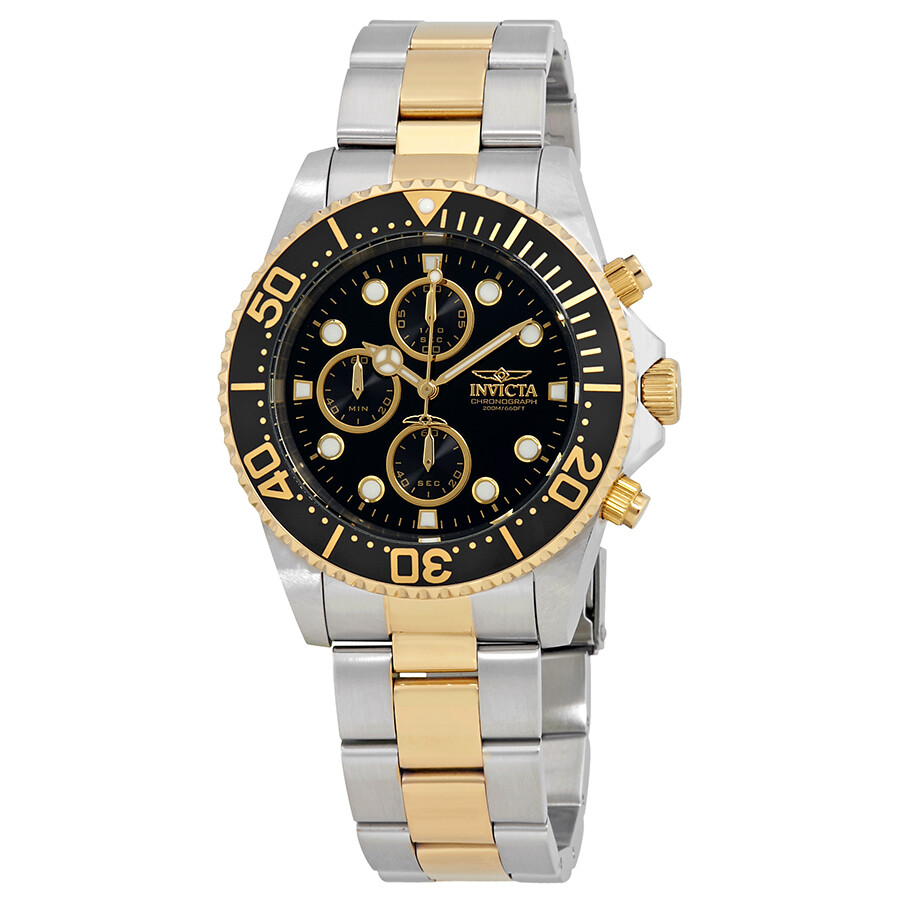 Invicta Pro Diver Chronograph Black Dial Men's Watch 1772