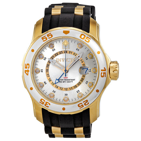 Invicta Pro Diver GMT Silver Dial Men's Watch 6995