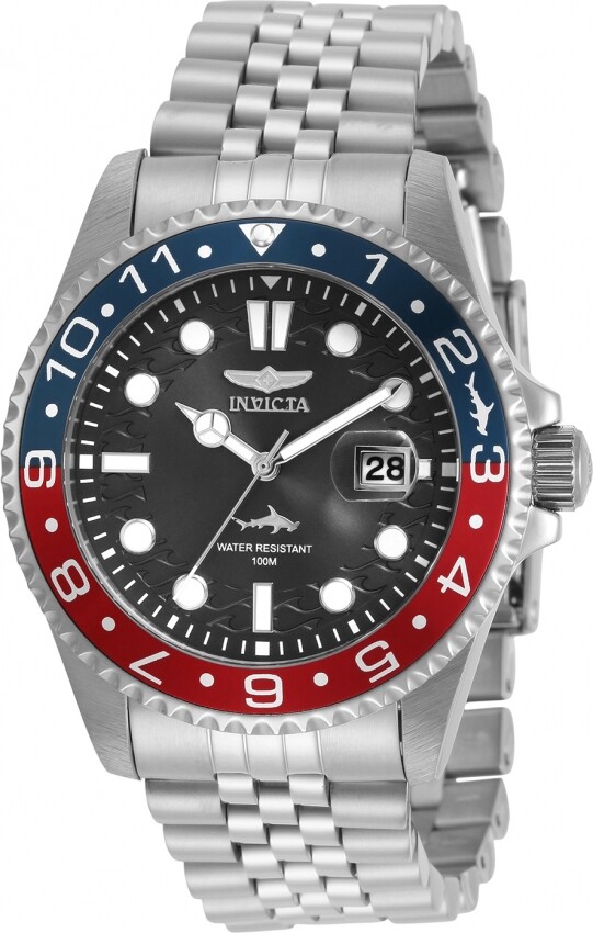 Invicta Pro Diver Quartz Black Dial pepsi Bezel Men's Watch 30619