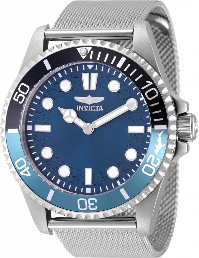 Invicta Pro Diver Quartz Blue Dial Batman Bezel Men's Watch 49686