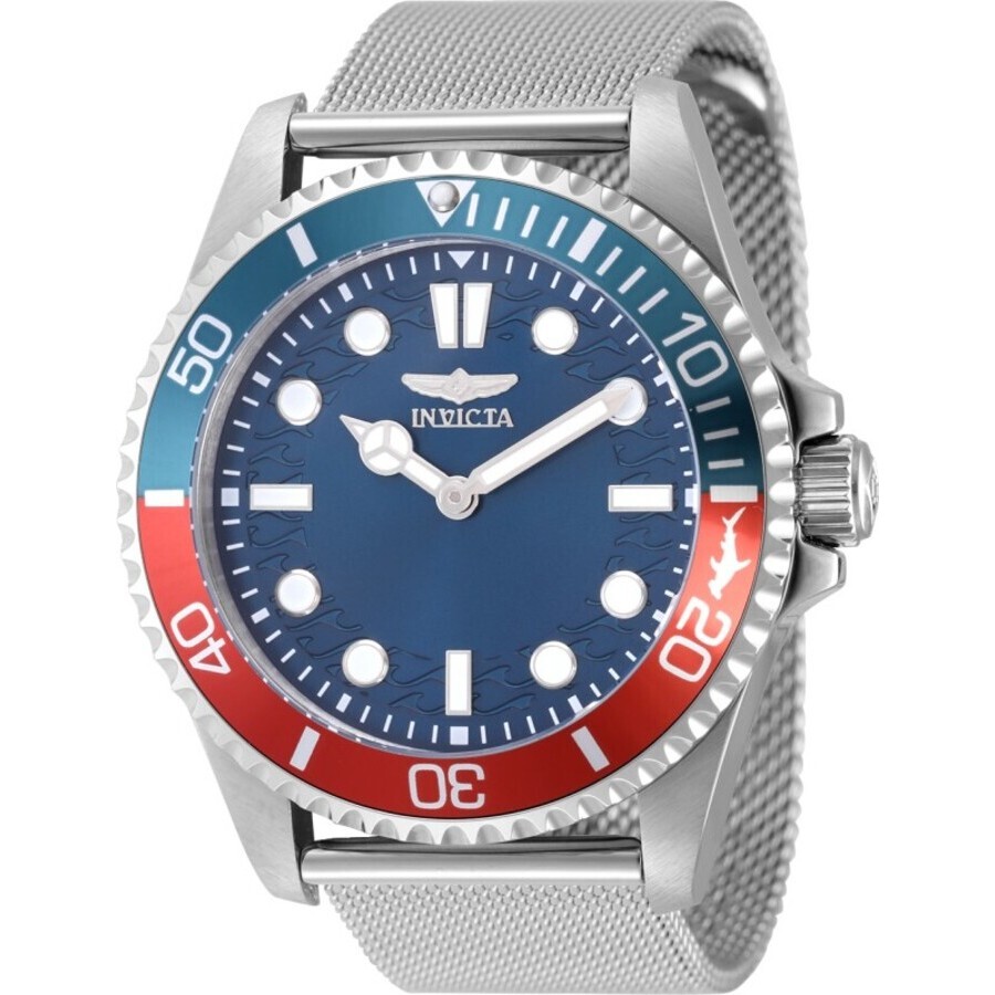 Invicta Pro Diver Quartz Blue Dial Pepsi Bezel Men's Watch 49688