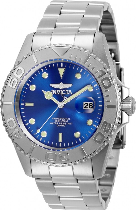 Invicta Pro Diver Quartz Blue Dial Stainless Steel Men's Watch 29945