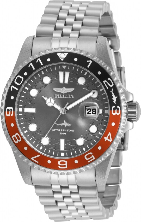Invicta Pro Diver Quartz Charcoal Dial Coke Bezel Men's Watch 30621