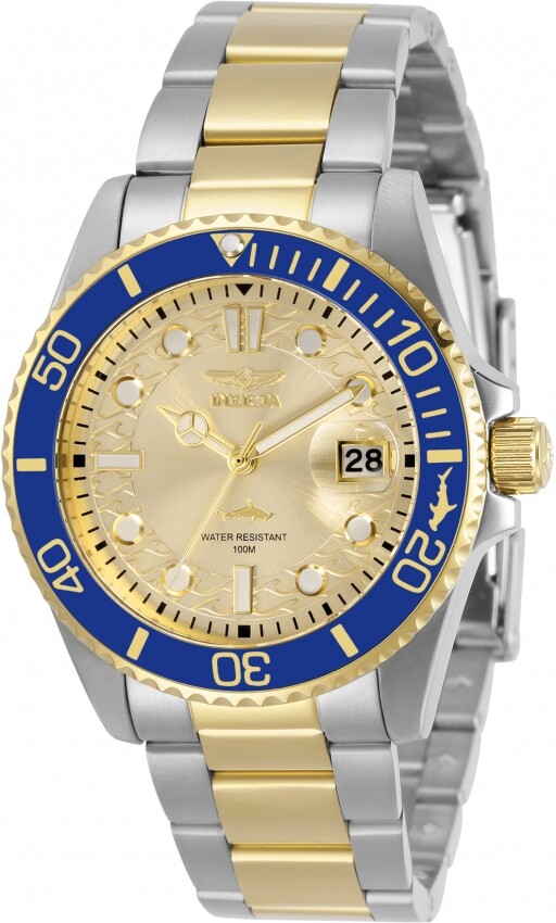 Invicta Pro Diver Quartz Gold Dial Ladies Watch 30482