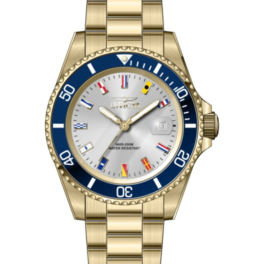Invicta Pro Diver Quartz Silver Dial Men's Watch 49886