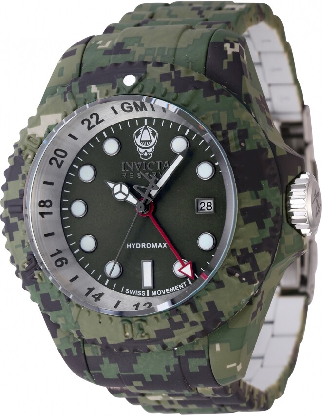 Invicta Reserve GMT Date Quartz Green Dial Men's Watch 45939