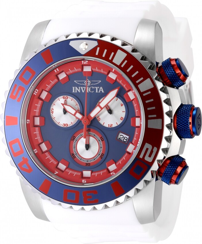 Invicta Sea Hunter Chronograph GMT Quartz Blue Dial Men's Watch 48989
