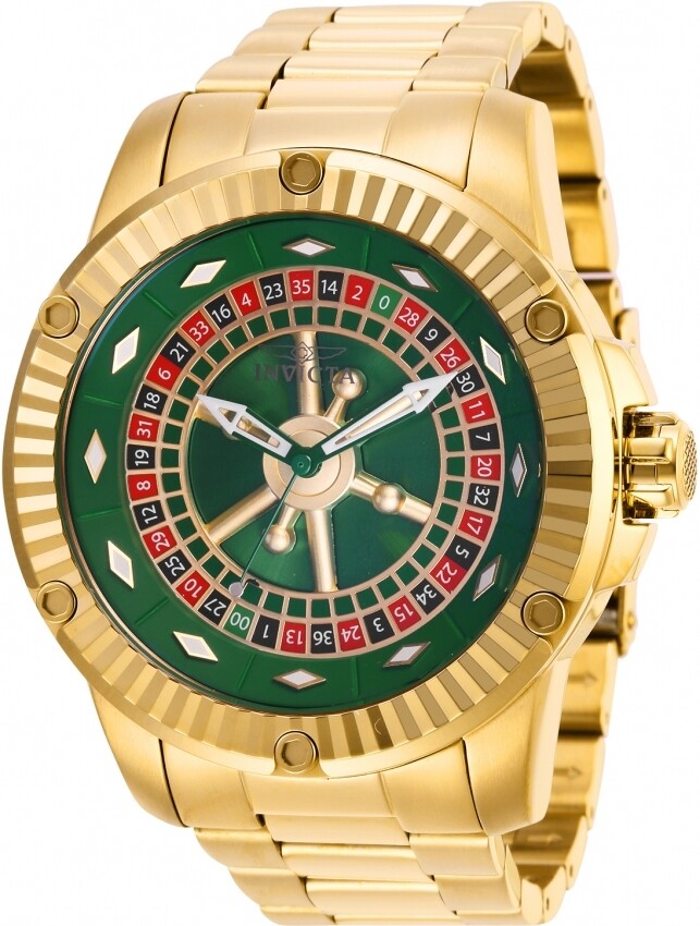 Invicta Specialty Casino Automatic Green Dial Men's Watch 28710