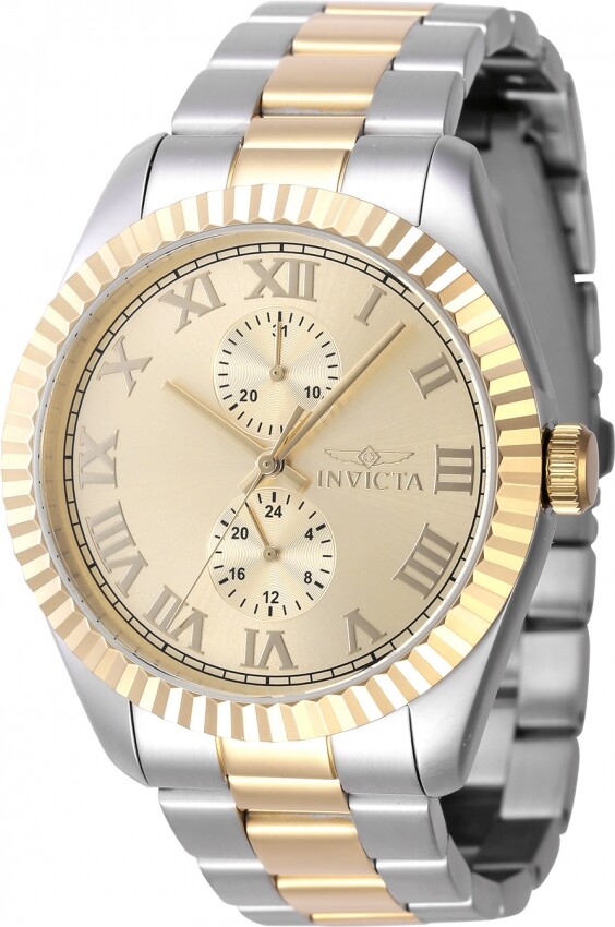 Invicta Specialty GMT Quartz Gold Dial Men's Watch 47428