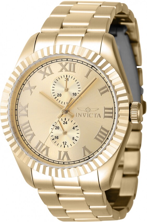 Invicta Specialty GMT Quartz Gold Dial Men's Watch 47431