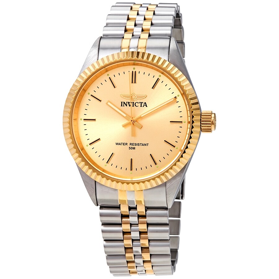 Invicta Specialty Quartz Gold Dial Two-tone Men's Watch 29382