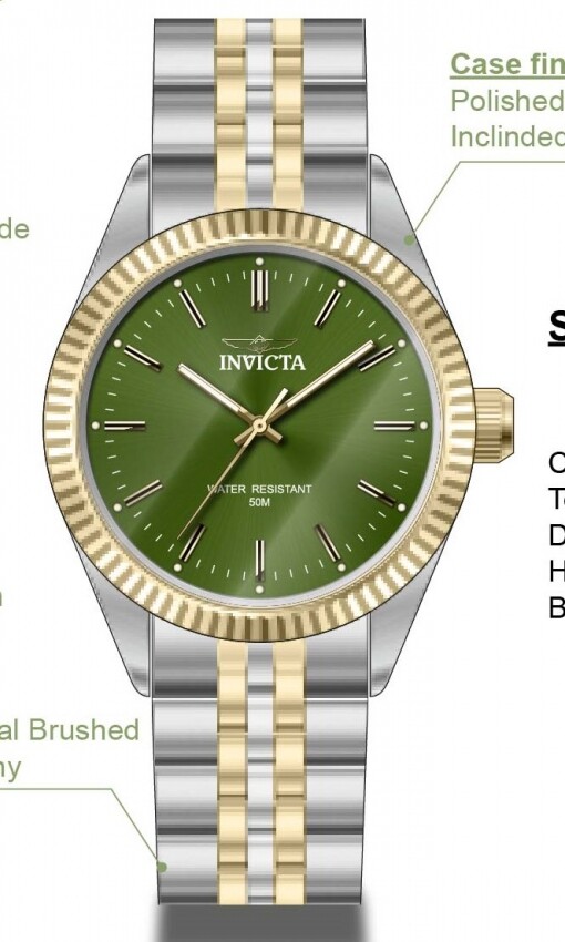Invicta Specialty Quartz Green Dial Men's Watch 49315