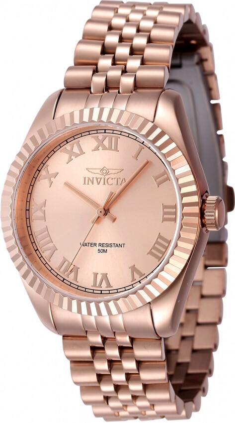 Invicta Specialty Quartz Rose Gold Dial Ladies Watch 47419