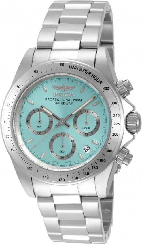 Invicta Speedway Chronograph GMT Light Blue Dial Quartz Men's Watch 49800