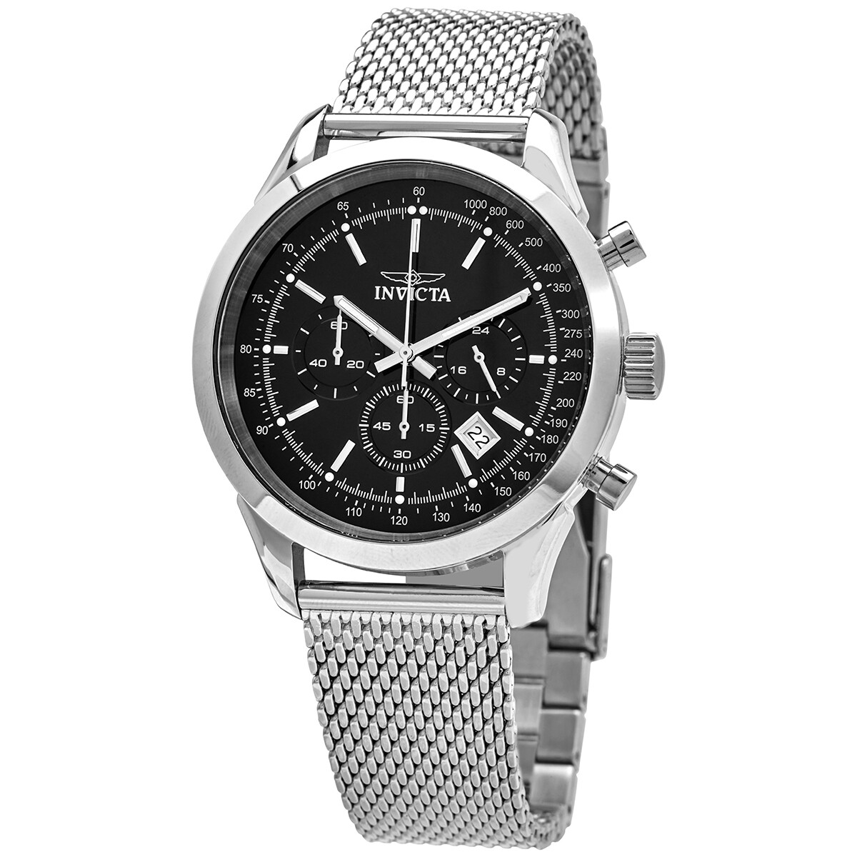 Invicta Speedway Chronograph Quartz Black Dial Men's Watch 24208