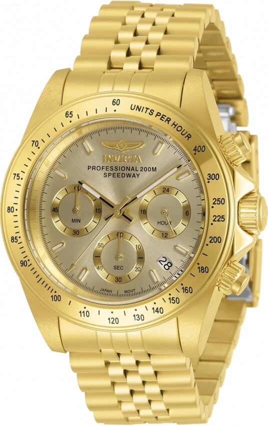 Invicta Speedway Chronograph Quartz Gold Dial Men's Watch 30997