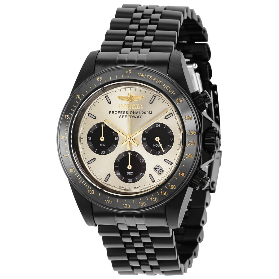 Invicta Speedway Chronograph Quartz Light Gold Dial Men's Watch 36738