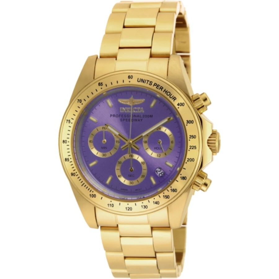 Invicta Speedway Chronograph Quartz Purple Dial Ladies Watch 18257