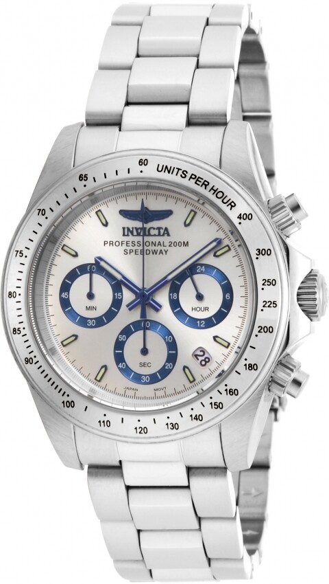 Invicta Speedway Chronograph Silver Dial Stainless Steel Men's Watch 17311