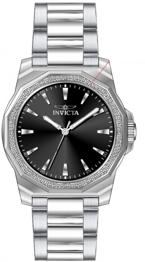 Invicta Speedway Quartz Crystal Black Dial Men's Watch 49103