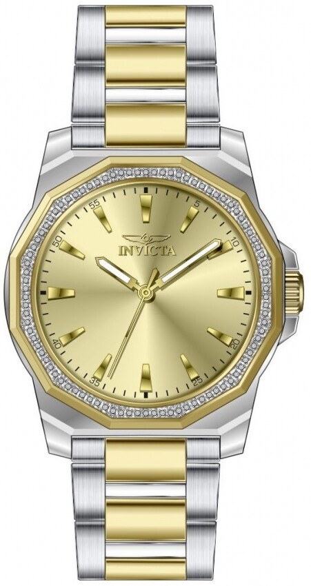 Invicta Speedway Quartz Crystal Gold Dial Men's Watch 49106