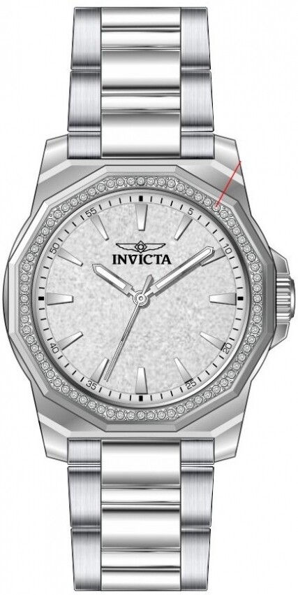 Invicta Speedway Quartz Crystal Silver Dial Ladies Watch 49128