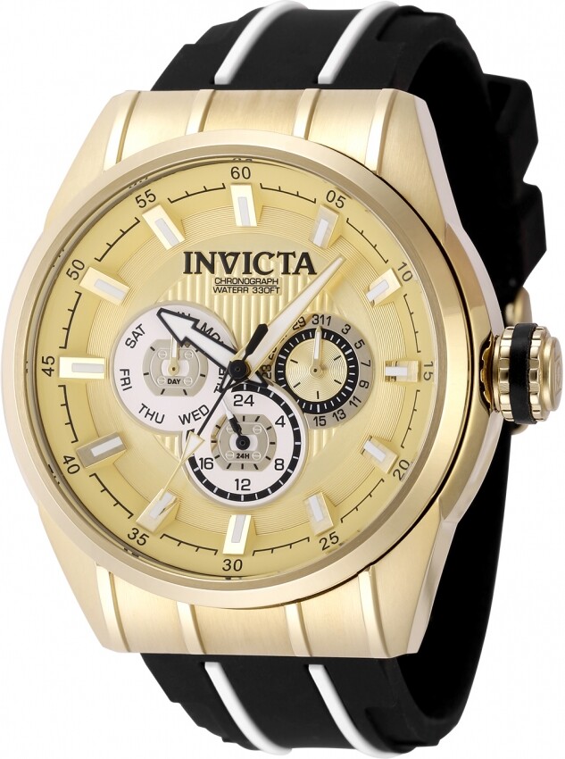 Invicta Speedway Quartz Gold Dial Men's Watch 49056